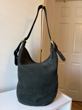 Vintage Coach Nubuc XL Duffle in Spruce/ VERY RARE